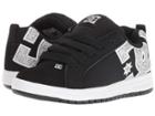 Dc Kids Court Graffik Se (little Kid/big Kid) (black/silver) Girls Shoes