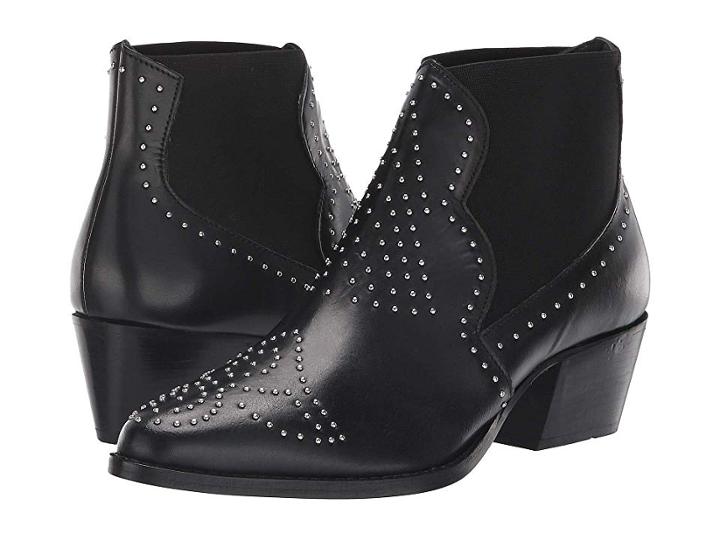 Charles By Charles David Zach Studded Bootie (black Leather) Women's Boots