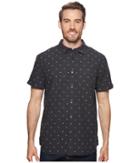 The North Face Short Sleeve Bay Trail Jacquard Shirt (weathered Black Heather/tent Clip Dot) Men's Short Sleeve Button Up