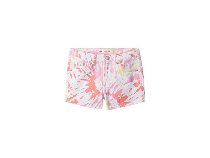 Levi's(r) Kids Best Coast Denim Shorty Shorts (little Kids) (white Sunrise) Girl's Shorts