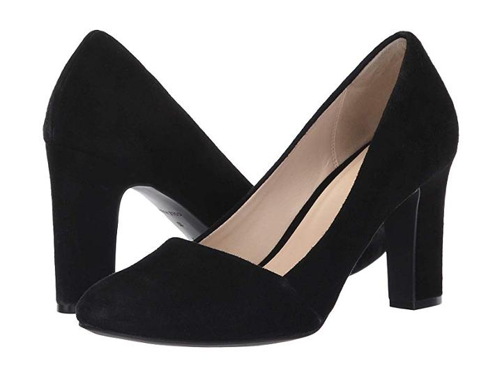 Cole Haan Kinslee Pump 85mm (black Suede) High Heels