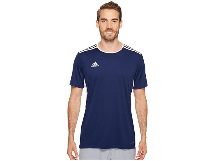 Adidas Entrada 18 Jersey (dark Blue/white) Men's Clothing