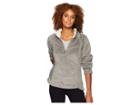 Dylan By True Grit Softest Double Face Fleece 1/4 Zip Pullover (heather Grey) Women's Fleece