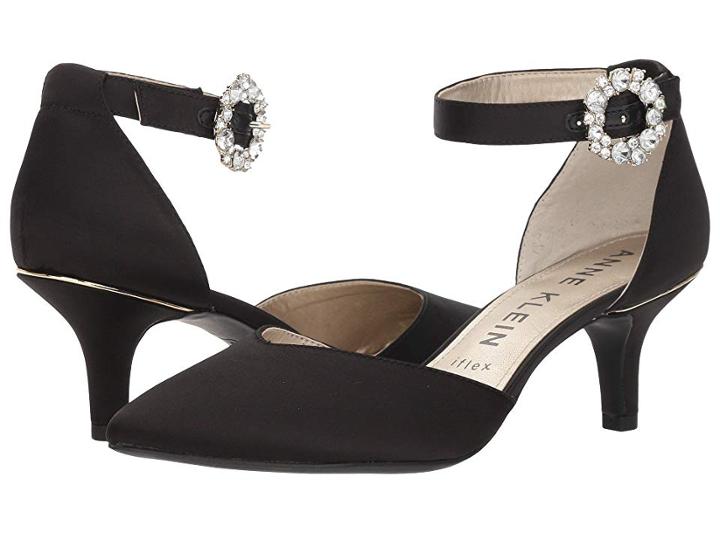 Anne Klein Fantine (black Satin) Women's Shoes
