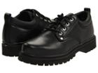 Skechers Alley Cats (black Oily Leather) Men's Lace Up Casual Shoes