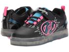 Heelys Pow X2 (little Kid/big Kid) (black/neon Blue/neon Pink) Girls Shoes