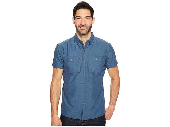 Kuhl Reklaimr Short Sleeve Shirt (pirate Blue) Men's Short Sleeve Button Up