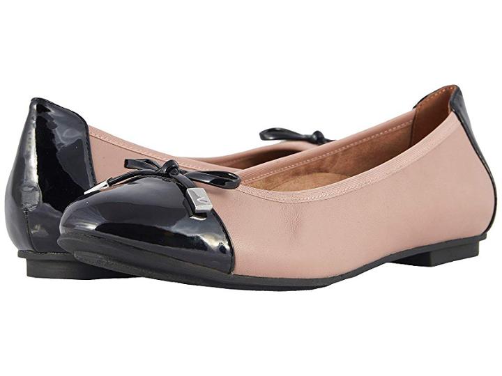 Vionic Minna (rose/black) Women's Flat Shoes