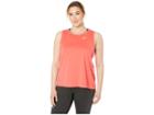 Nike Dry Miler Tank (size 1x-3x) (ember Glow/reflective Silver) Women's Clothing