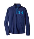 Under Armour Kids Textured Tech 1/4 Zip (big Kids) (midnight Navy/cruise Blue) Boy's Sweatshirt