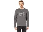 Lacoste Sport Animation Fleece Sweatshirt W/ Tennis Ball Graphic (pitch/white) Men's Sweatshirt