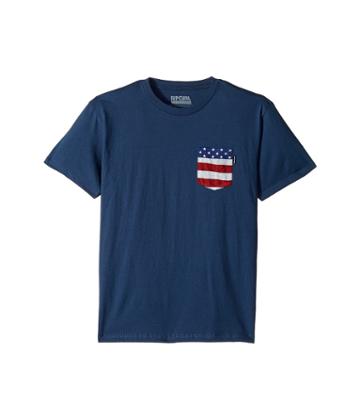 Rip Curl Kids Staple Premium Pocket Tee (big Kids) (navy) Boy's T Shirt