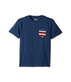 Rip Curl Kids Staple Premium Pocket Tee (big Kids) (navy) Boy's T Shirt