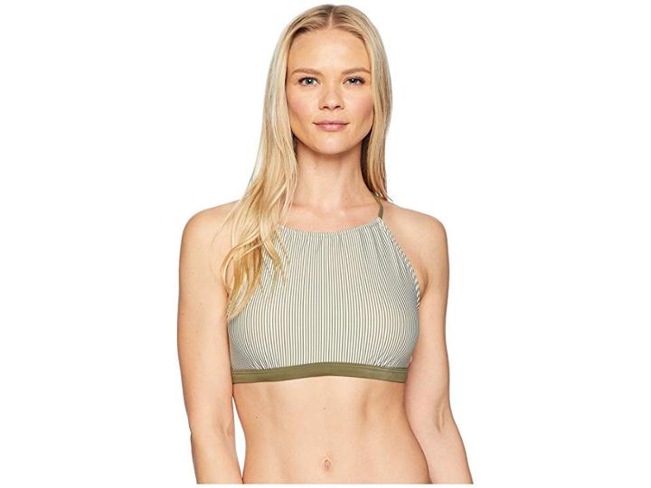Prana Brina Top (cargo Green Stripe) Women's Swimwear