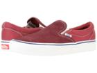 Vans Slip-on Lite ((throwback) Port Royale/tibetan Red) Skate Shoes