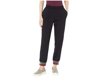 Juicy Couture Juicy Jacquard Rib French Terry Jogger Pants (pitch Black) Women's Casual Pants