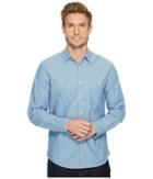 Dockers Premium Slim Chambray Shirt (light Chambray) Men's Clothing