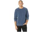 Lucky Brand Venice Burnout Crew Neck Sweatshirt (american Navy) Men's Sweatshirt