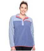 Columbia Plus Size Mountain Side Pullover (beacon/bluebell) Women's Long Sleeve Pullover