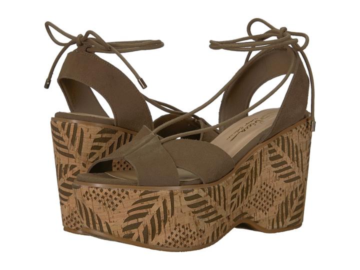 Sbicca Staycation (khaki) Women's Wedge Shoes