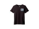 Quiksilver Kids Short Sleeve Anti Uv Volcano Blues Tee (big Kids) (tarmac) Boy's T Shirt