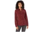 Roxy The Edge Of Wildness Shirt (oxblood Red) Women's Clothing