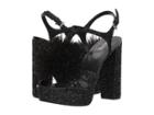 Michael Michael Kors Fara Platform (black Chunky Glitter) High Heels