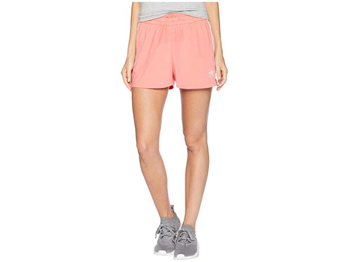 Adidas Originals 3-stripes Shorts (semi Flash Red) Women's Shorts