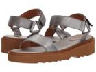 Aquatalia Wande (gunmetal Metallic Leather) Women's Shoes