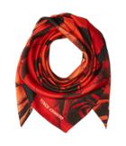 Vince Camuto Dipped Roses Square Scarf (poppy) Scarves