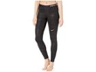Nike Pro Metallic Dots Print Tights (black/metallic Gold) Women's Casual Pants