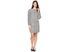 Lauren Ralph Lauren Hollyann Long Sleeve Day Dress (ivory/black) Women's Dress