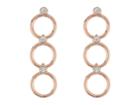Kate Spade New York Chain Reaction Delicate Linear Earrings (clear/rose Gold) Earring