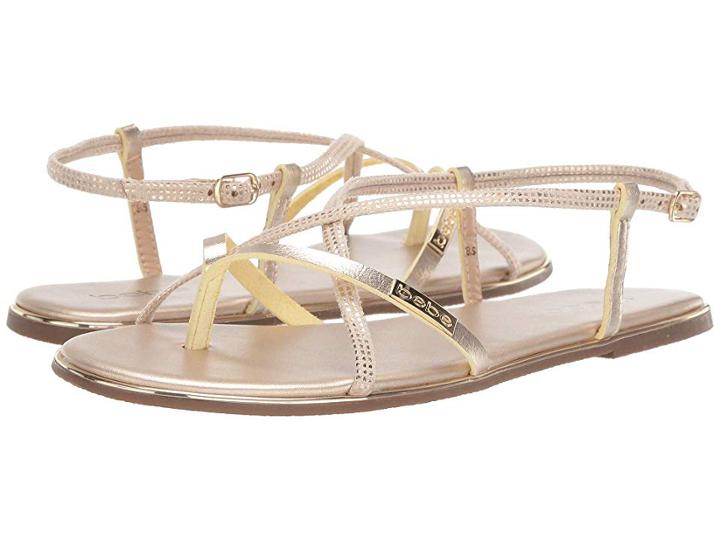 Bebe Jaysea (gold) Women's Sandals