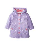 Hatley Kids Silver Raindrops Splash Jacket (toddler/little Kids/big Kids) (purple) Girl's Coat