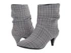 Jane And The Shoe Lizzy (black/white Plaid) Women's Boots