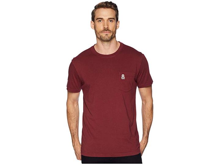 Psycho Bunny Garment Dye Tee Shirt (port) Men's T Shirt