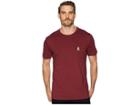Psycho Bunny Garment Dye Tee Shirt (port) Men's T Shirt