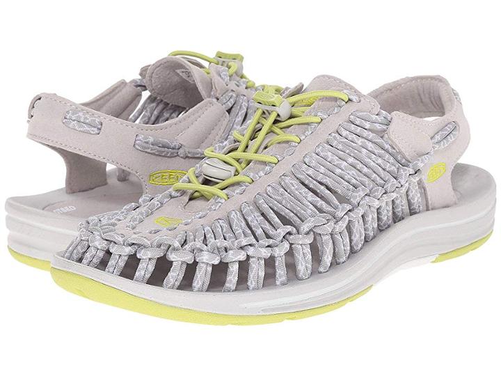 Keen Uneek (vapor/chartreuse) Women's Toe Open Shoes
