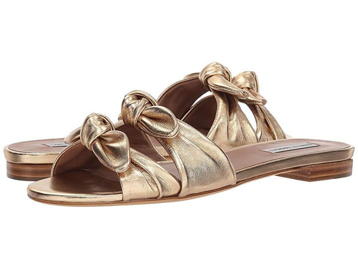 Tabitha Simmons Cleo (gold Metallic Nappa) Women's Shoes