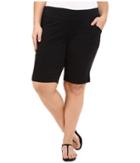 Jag Jeans Plus Size Plus Size Ainsley Classic Fit Bermuda In Black Bay Twill (black) Women's Shorts