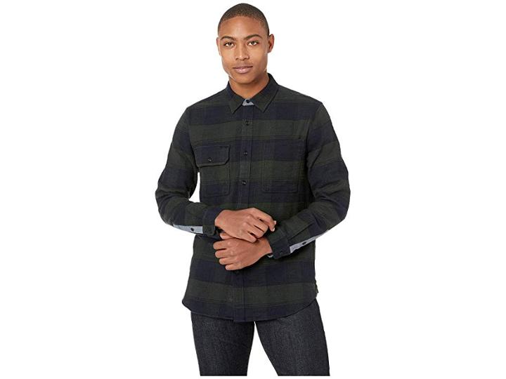 Ag Adriano Goldschmied Colton Work Shirt (deep Bermuda/dark Ivy) Men's Clothing