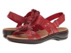 Clarks Leisa Claytin (red Leather) Women's Sandals