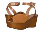 Seychelles Laugh More (cognac Suede) Women's Wedge Shoes