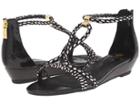 Isola Elin (black/white/black Snake Print) Women's Wedge Shoes