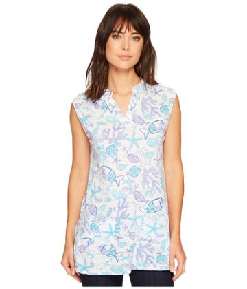 Fresh Produce Sea Life Vintage Tunic (white) Women's Clothing