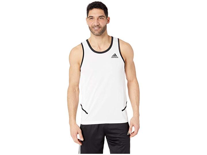 Adidas Active Tank (white/black) Men's Sleeveless