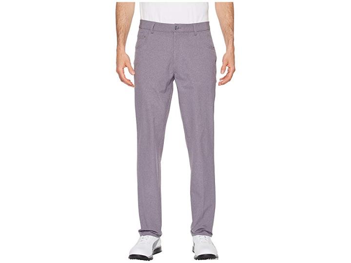 Puma Golf Heather Six-pocket Pants (quiet Shade) Men's Casual Pants