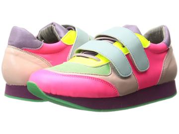 Stella Mccartney Kids Whoosh Color Block Sneakers (little Kid/big Kid) (multi) Girl's Shoes