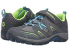 Merrell Kids Trail Chaser (big Kid) (grey/blue/citron Suede/mesh) Boys Shoes